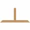 Ekena Millwork Portland Timber Gable Bracket, Western Red Cedar, 48"W x 24"H x 3 1/2"D x 3 1/2"F, 12/12 Pitch GBW048X24X0404POR00SWR - alternate 1